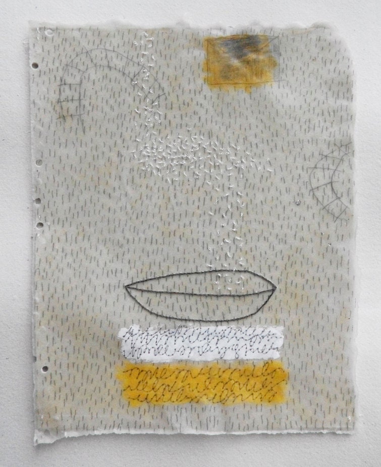 Journey Tales / Mixed Media on Handmade Paper