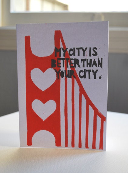 My City is Better Than Your City Card