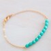Beaded Bar Bracelet - Turquoise