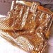 Whiting&Davis gold mesh purse bag