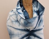 Indigo Dyed Cotton Scarf : Isis