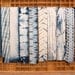 Indigo Dyed Cotton Scarf : Wild Blue
