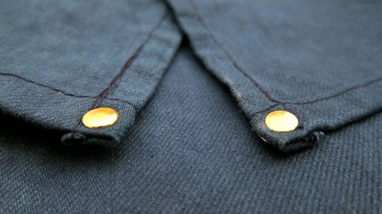 Indigo Dyed Cotton Scarf : Wild Blue