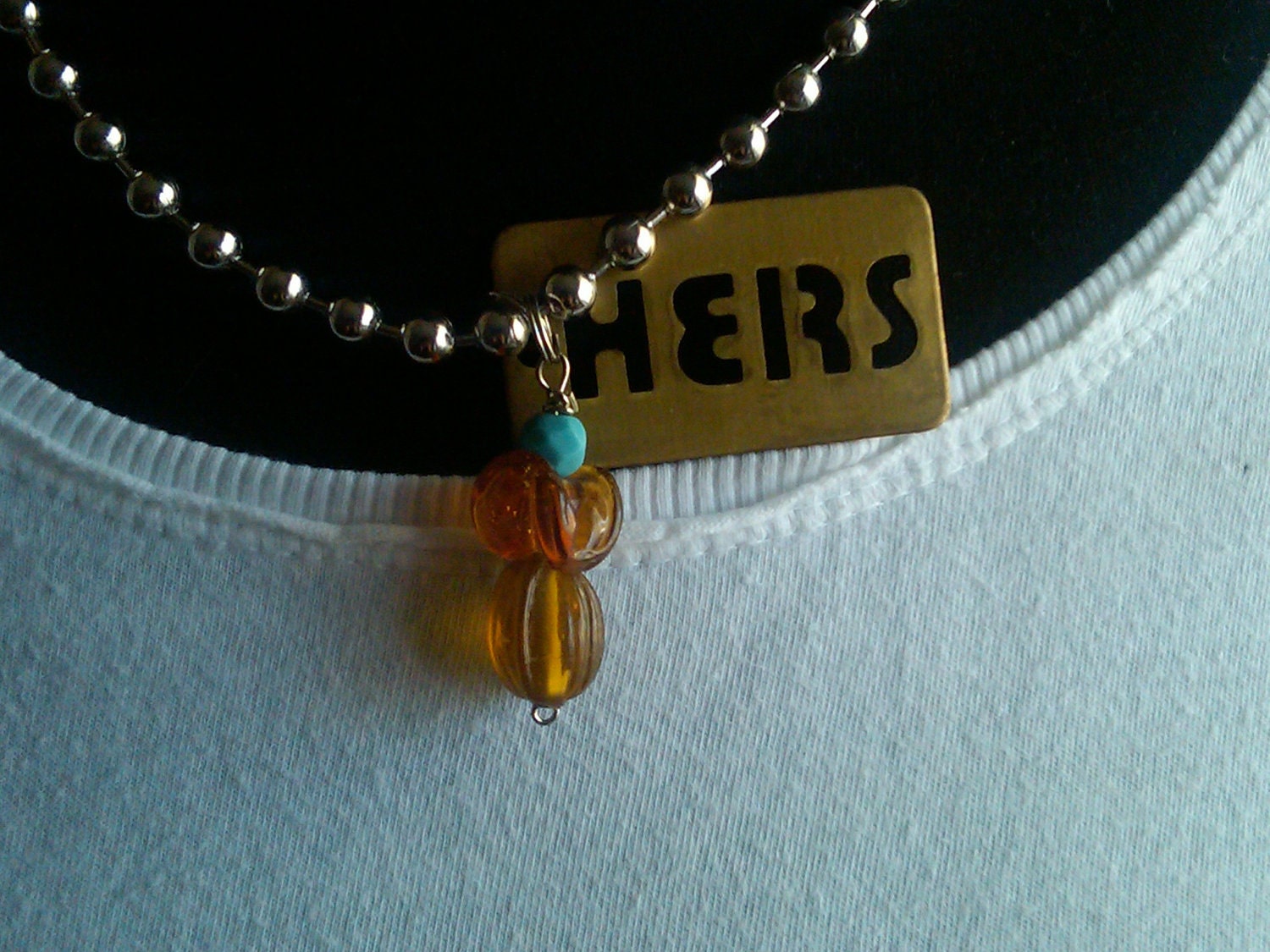 HERS not HIS - A Ball Chain Necklace and Charms
