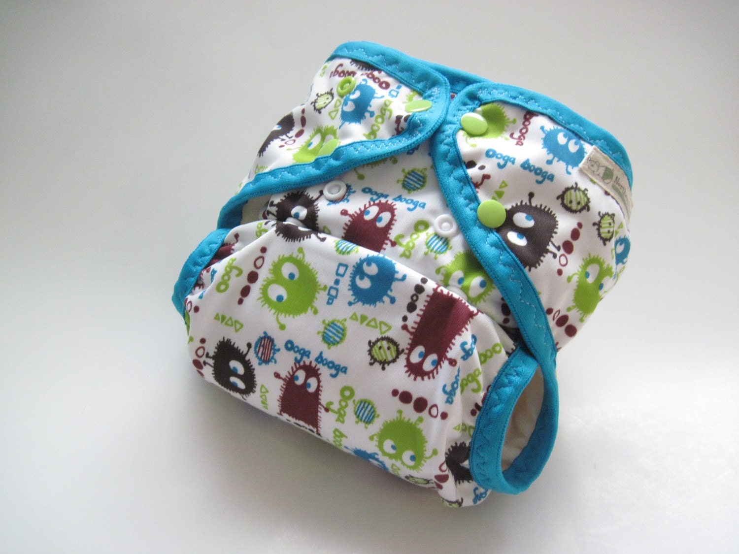 Limited Edition Fall Ooga One Size Pocket Diaper with Organic Bamboo Velour Inner