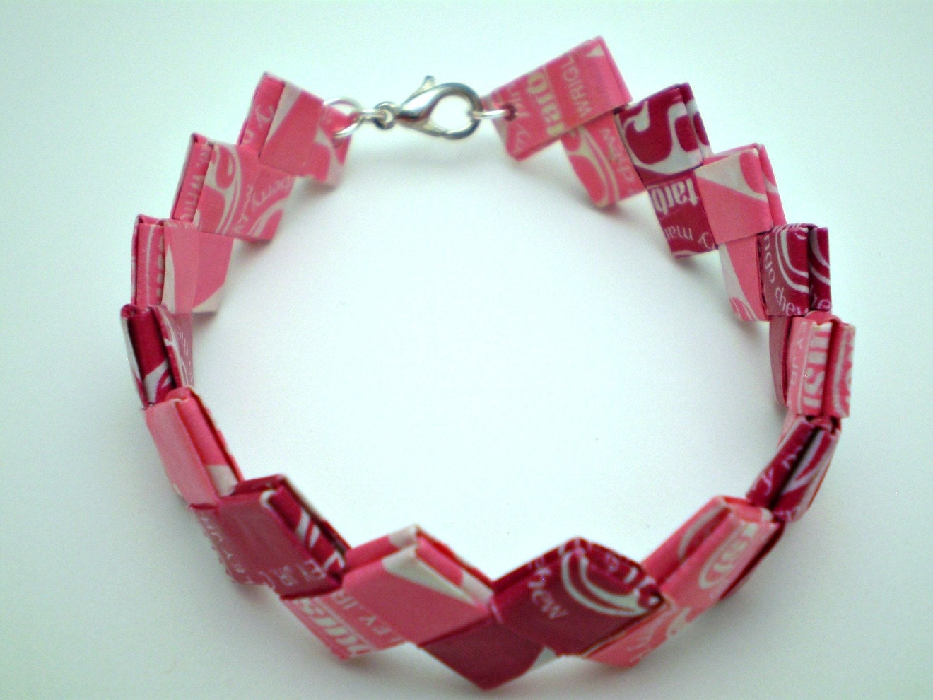 Starburst Recycled Candy Wrapper Bracelet - Great Stocking Stuffer