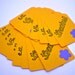 Thanks Tags in Bright Yellow - set of 15 - HANDMADE by the KIDS