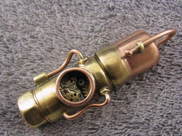 steampunk USB flash drive 8 GIG and micro SD card reader in one. Upgradeable memory.
