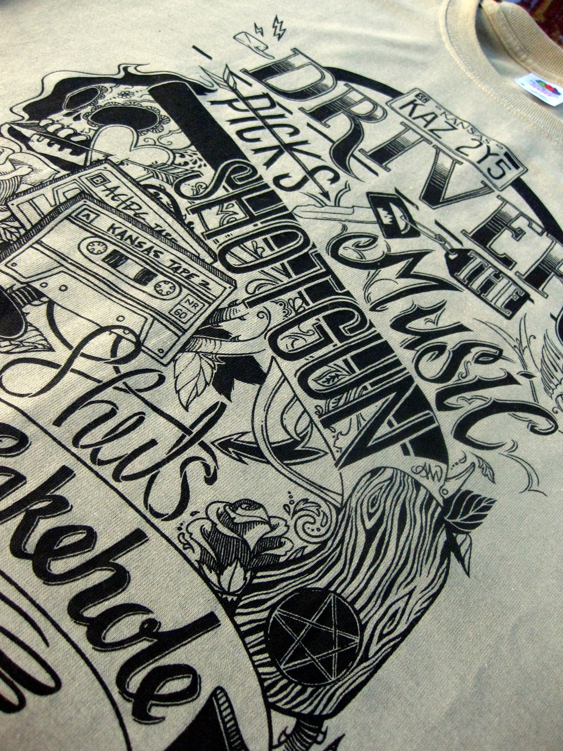 Supernatural - Dean Winchester's House Rules T-Shirt - Hand Screen Printed