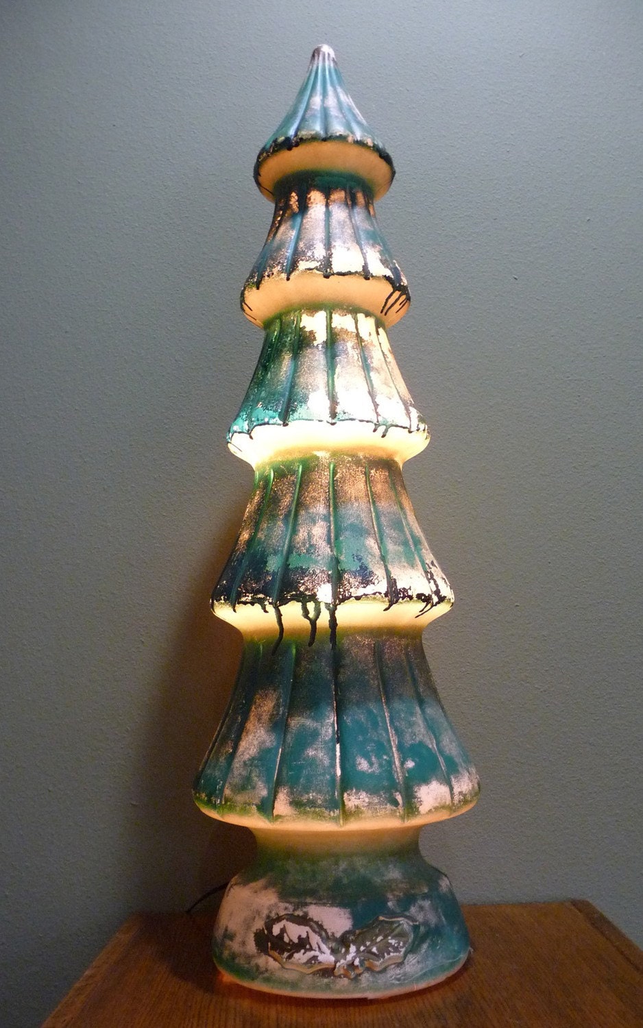 Vintage Beco Products Blow Mold Christmas Tree by EtcandMore