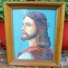 Vintage Framed Paint by Number Jesus