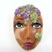 Polymer Clay Tree Goddess Lady Face Cabochon