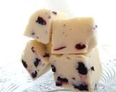BLUEBERRY VANILLA Ice Cream Fudge. Approx 3/4 LB. Reduced sugar, No butter/Oil Gift Wrapped.