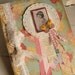 Altered Prize Ribbon Butterfly Vintage Girl Journal Notebook Garden To Do List OOAK