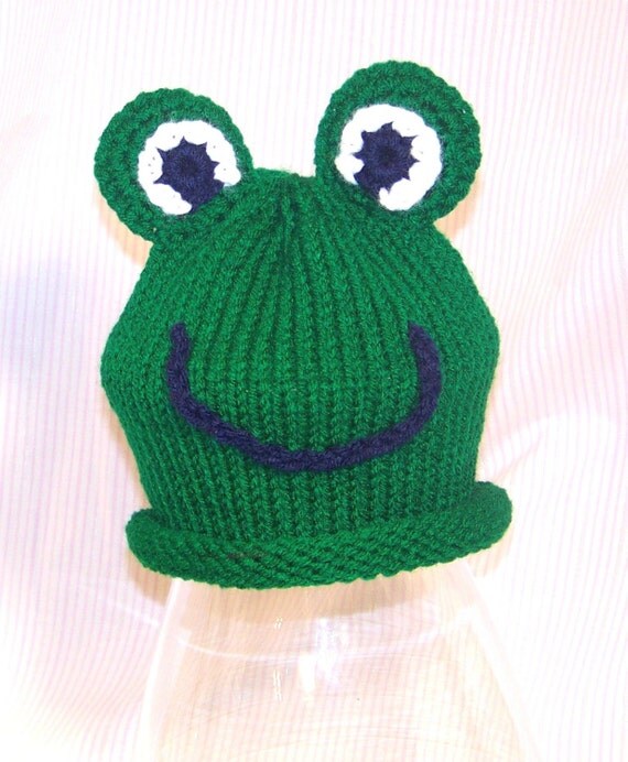 Baby Frog Hat Pattern by MisManos on Etsy
