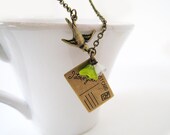 Postcard with Love Necklace