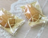 50pcs For You Clear Self Sealing Wrapping Bags with Cute Yellow Bow A