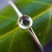 Tiny peridot stacking ring