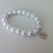 2 Flower girl gift initial bracelets, weddings, flower girl jewelry