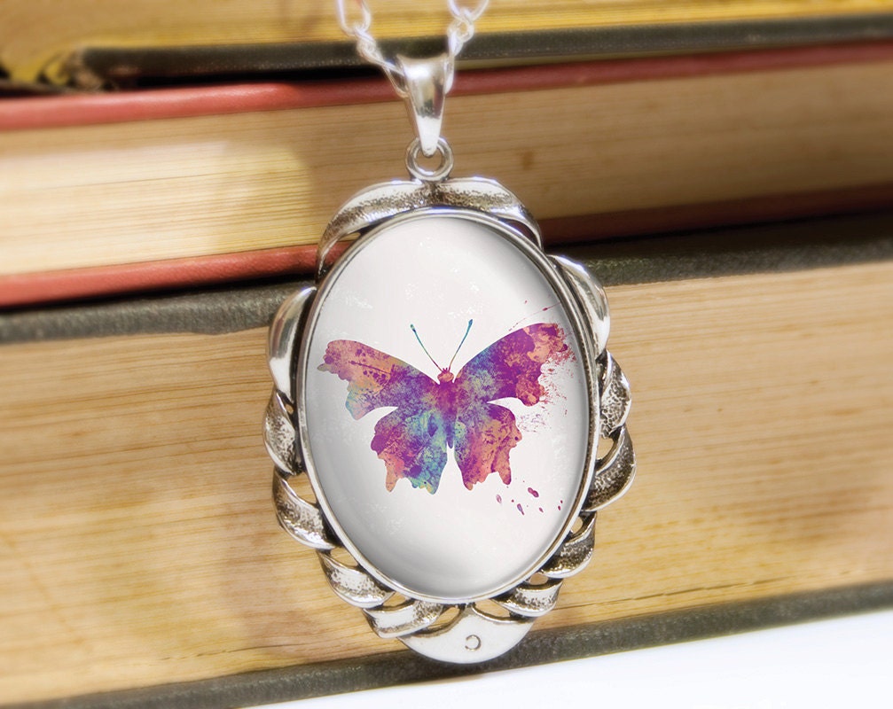 Butterfly Necklace - Silver Pendant - Jordy - Wearable Art with Silver Chain
