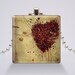 Glass Pendant Necklace - Jewelry - Wearable Art - Heart - Easily Broken