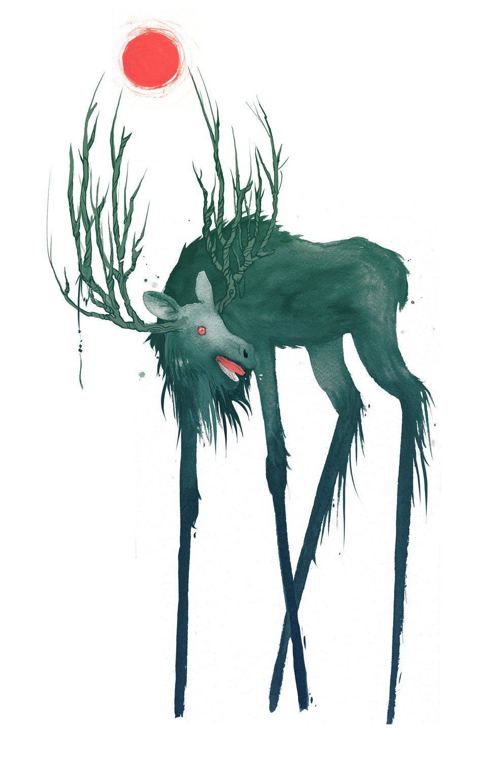elk of hiisi - A3 art print