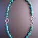 SALE----Green Russian amazonite asymmetric Necklace - design by behin