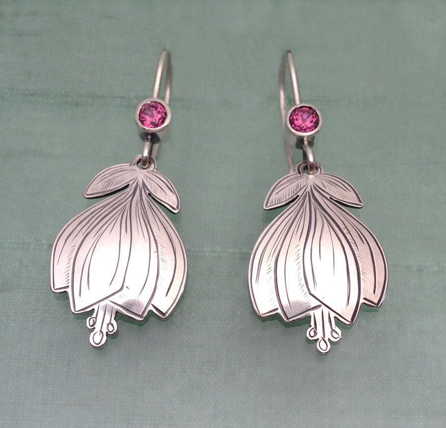 Fucshia Earrings