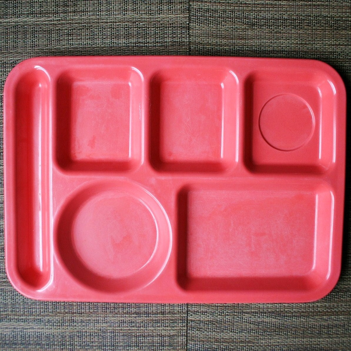 Retro Red School Cafeteria Tray King Line USA by sariloaf on Etsy