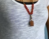 White Sandalwood Mala Necklace