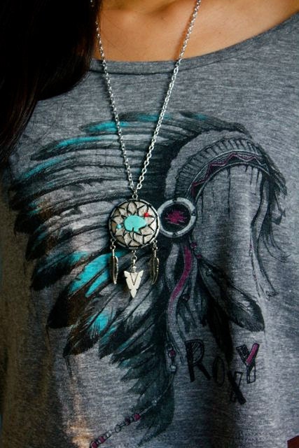 Bear Dream Catcher Necklace