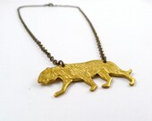 TIger Necklace, El Tigre, Handmade