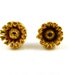 Golden Summer Daisy Post, Vintage Stud Earring
