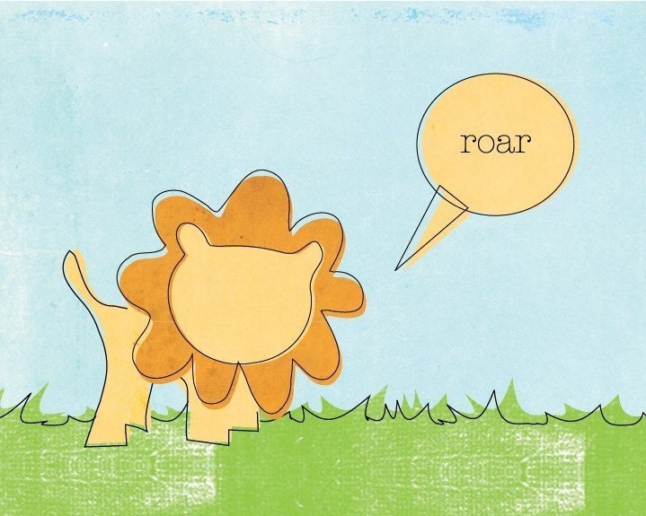 5x7 Lion Nursery Print // Nursery Decor