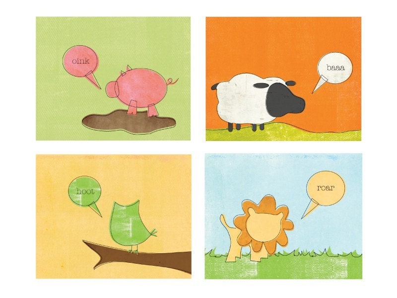 5x7 Pig Nursery Print // Nursery Decor
