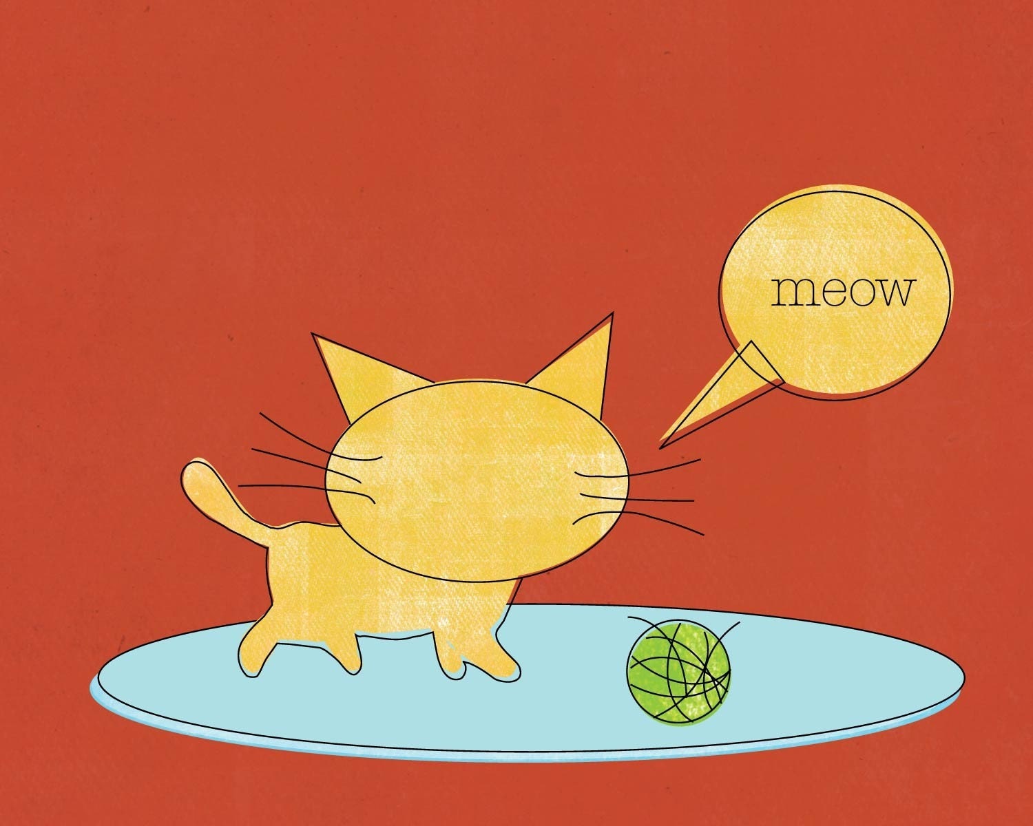 8x10 Kitty Cat Nursery Print // Nursery Wall Art