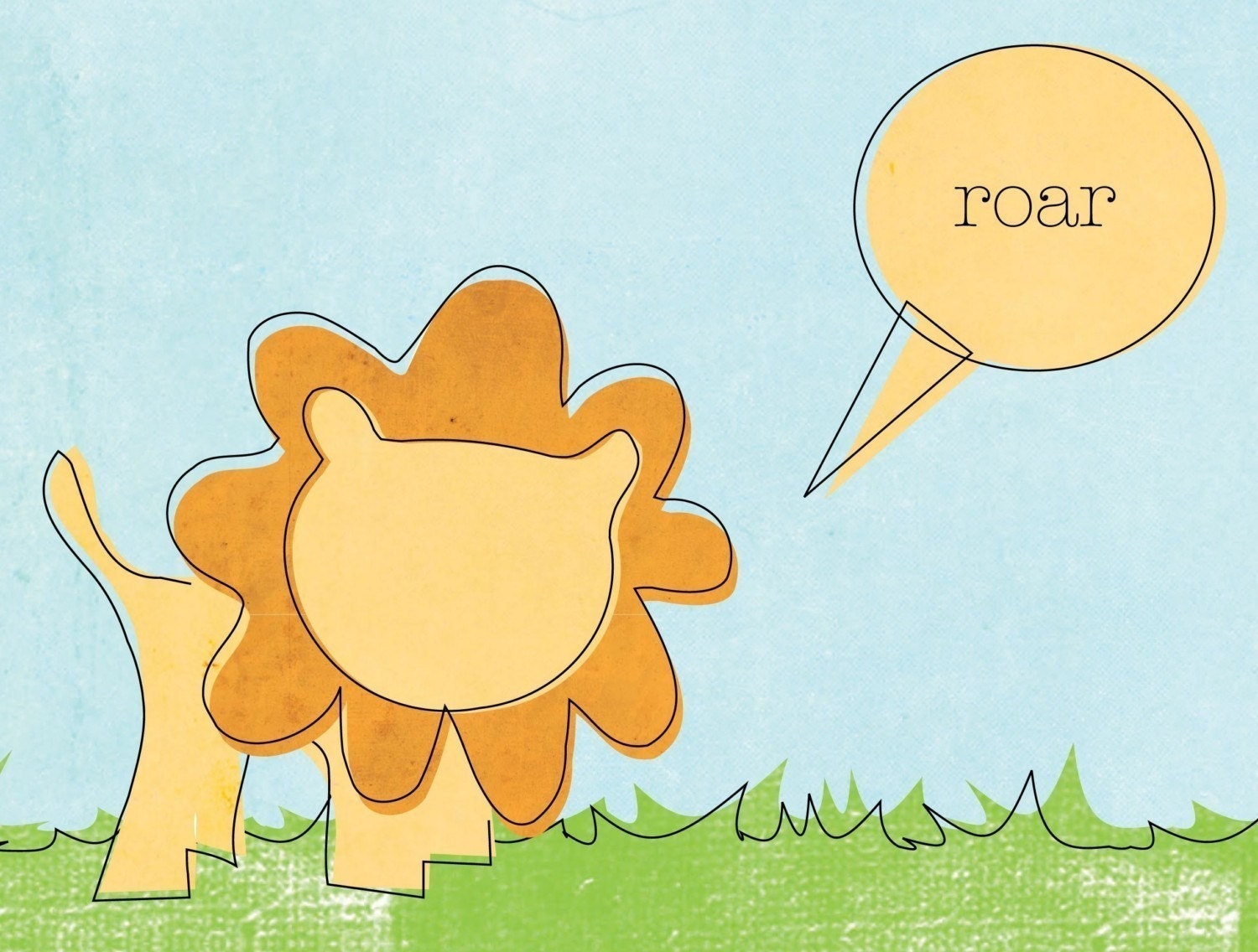 8x10 Lion Nursery Print// Nursery Wall Art
