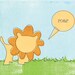5x7 Lion Nursery Print // Nursery Decor