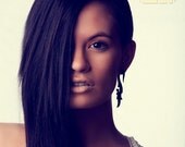 ORGANIC EARRINGS - Fake Gauges - Sarafina Curls Black Horn