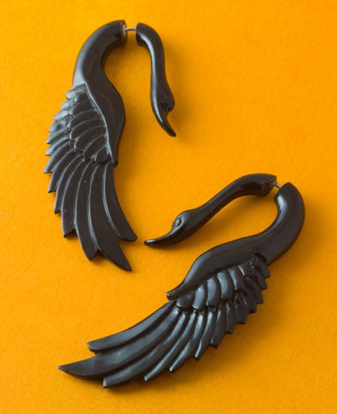 Yafah Swans - Organic Horn Fake Gauges
