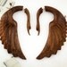 SALE - Fatima Swans - Wood Fake Gauges - Brown