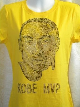 Kobe Bryant LA Lakers Rhinestone Bling