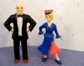 Miniature Man & Woman Toy Figurine Dollhouse  Half Scale