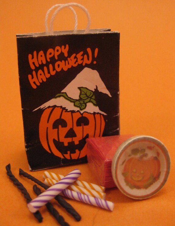 Miniature Halloween Decorations Party By Mothersminitreasures