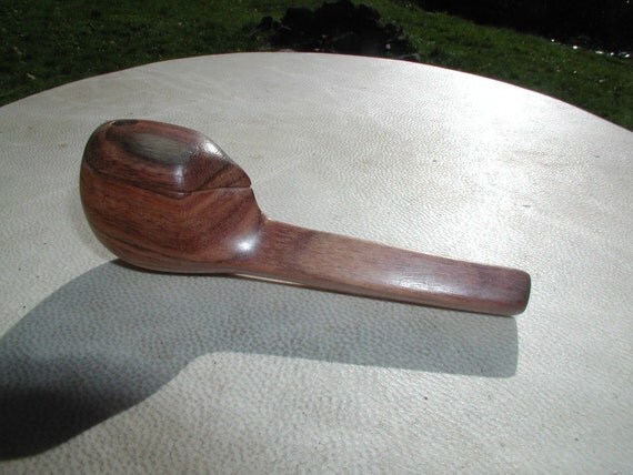 Rosewood pipe with lid smoking tobacco by exotictobaccotools