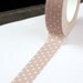 Cafe au Lait Brown with Clear Dots Washi Paper Masking Tape-16.5 YARDS