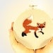 Fox Punch Needle Embroidery Hoop Art Home Decor. Rust and Khaki. Wall Hanging, 5 inch hoop, Woodland Theme, Forest Animal.