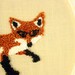 Fox Punch Needle Embroidery Hoop Art Home Decor. Rust and Khaki. Wall Hanging, 5 inch hoop, Woodland Theme, Forest Animal.