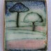 Landscape with Ginkgo Trees -brooch