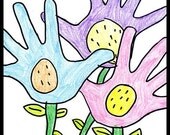 Spring Flower Garden Magnet By Thomas Buchanan Child Artist Il_170x135